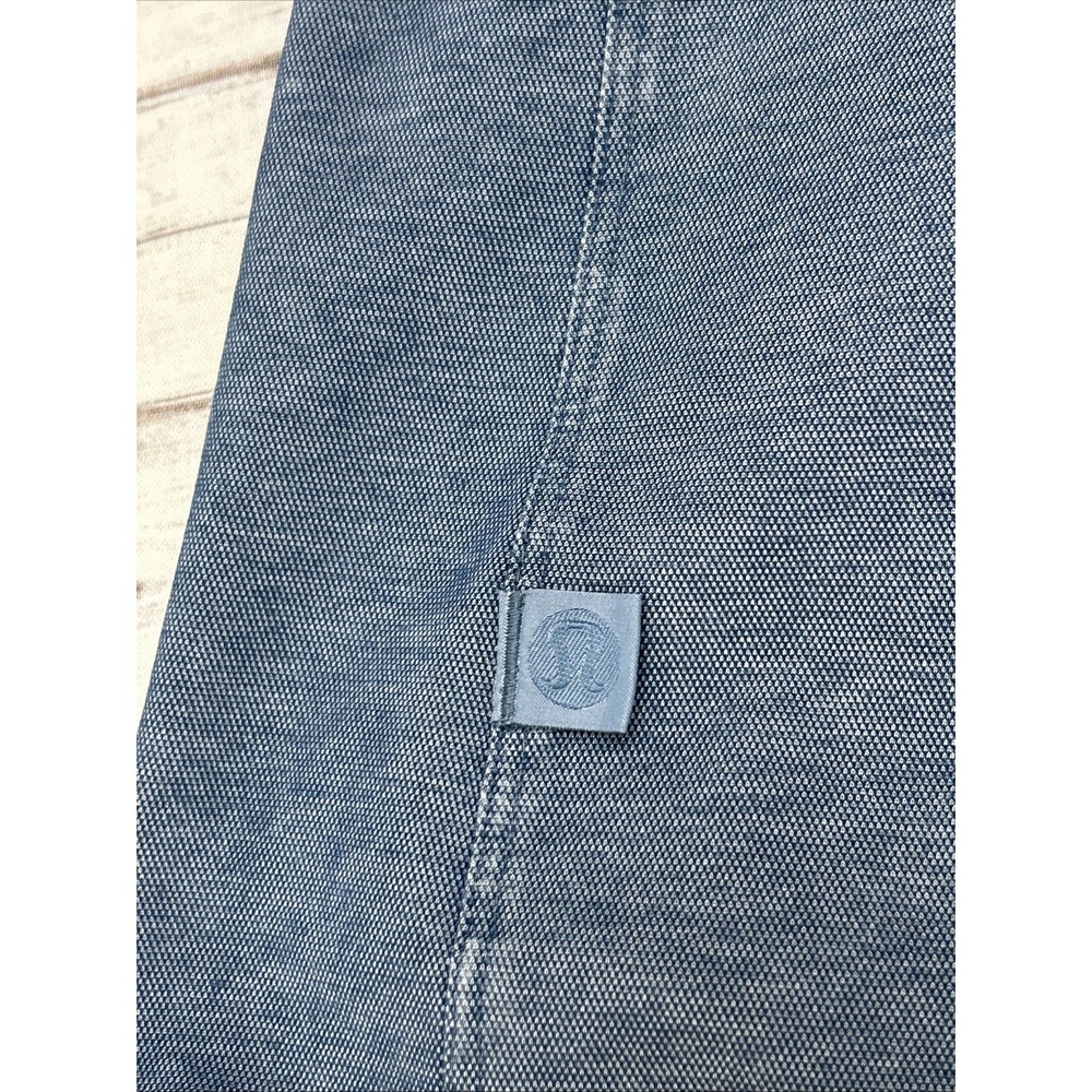 Lululemon Mens Shirt XL Blue Commission Chambray Casual Golf Oxford Stretch - Picture 2 of 9